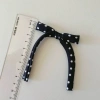 Hand-printed black and white polka dot tassel bow phone case accessories, clothing, hat, shoe flower accessories, children's clothing, shoe flower accessories Specification image